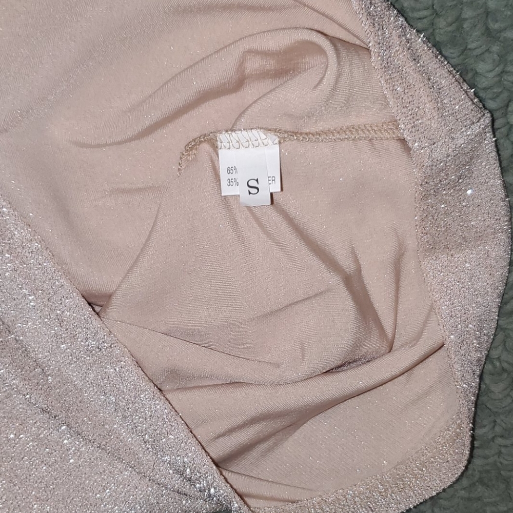 Sparkly nude mini dress - Picture 9 of 12